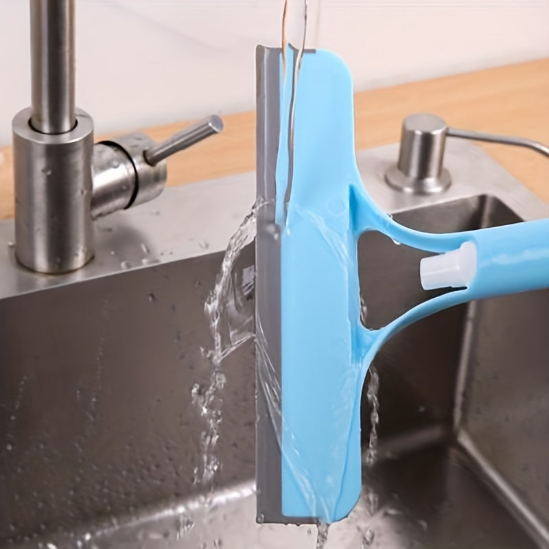 GLASSMATE – 3-in-1 Window & Mirror Scraper with Removable Microfiber Cloth