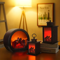 FLAMEORA – Dual-Power Fireplace Decorative Light for Ambient Indoor Atmosphere and Holiday Decor