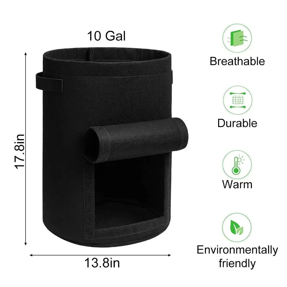 HARVESTROOT – Fabric Grow Bag Planter Set