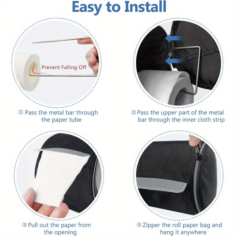 HONEYLIVA – Honeycomb Toilet Paper Holder with Durable Fabric Cover
