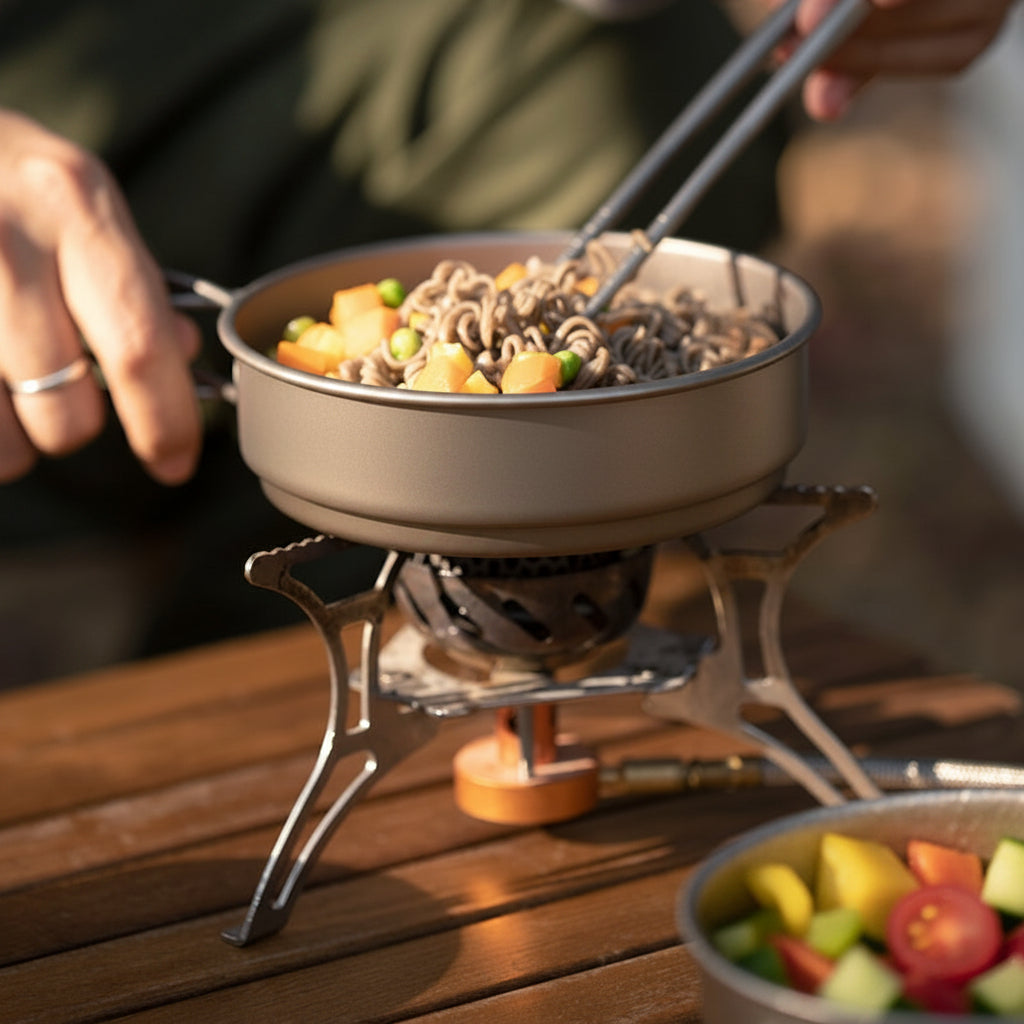 HIKENEST – Rustproof Stainless Steel Cookware for Hiking & Picnics