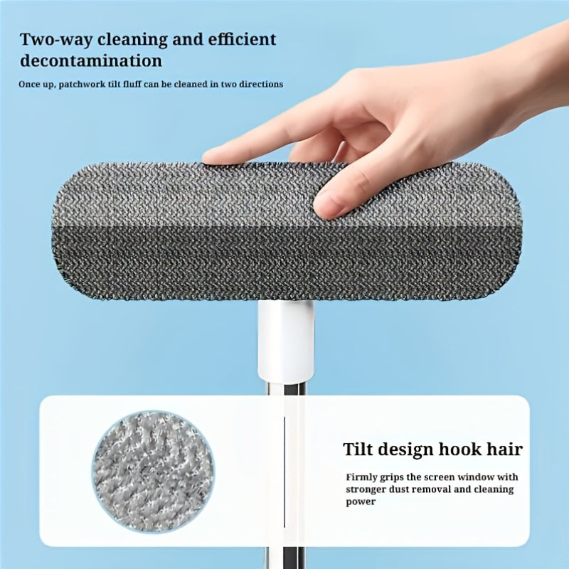 GLASSTEL – Retractable Magic Window Cleaning Brush with Pet Hair Removal Function
