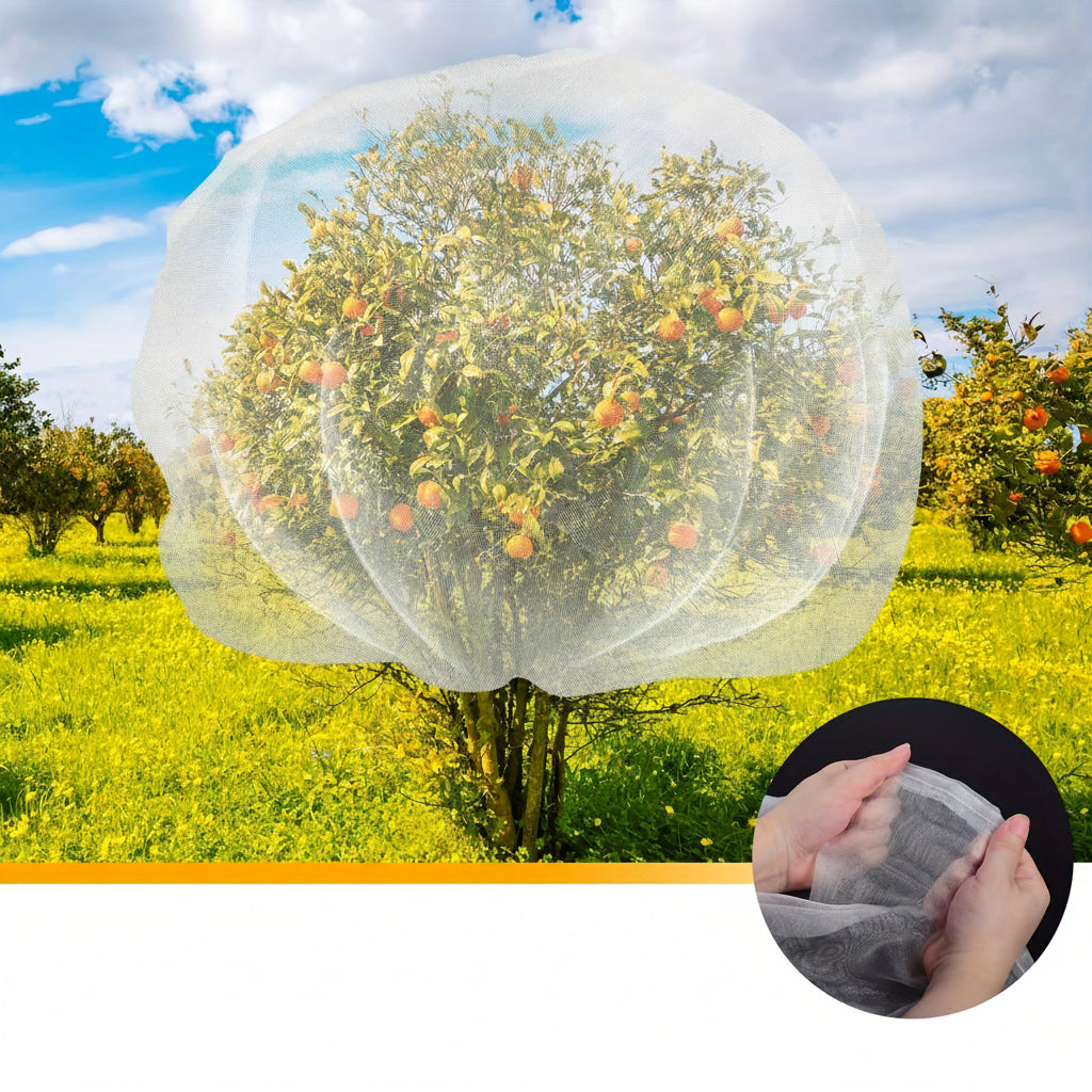 ORCHARDLIVA – Protective Garden Net with Secure Drawstring Design