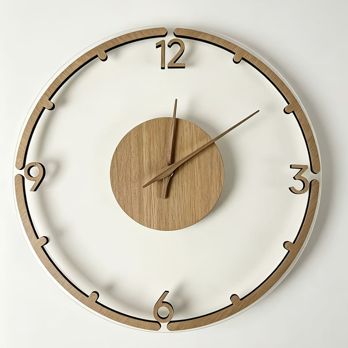 Nordwood 30 cm Minimalist Wooden Acrylic Wall Clock