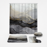 MARBLIS – Marble Print Shower Curtain for Elevated Bath Styling