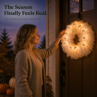SPOOKLOOP – Ghost Wreath for Whimsical After-Dark Glow