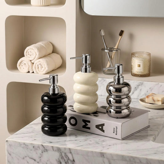 SOAPLORIXA – Botella dosificadora decorativa para dar un toque elegante al baño