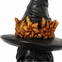 SPELLFERN – Leaf Witch Figurine for Mystical Halloween Charm