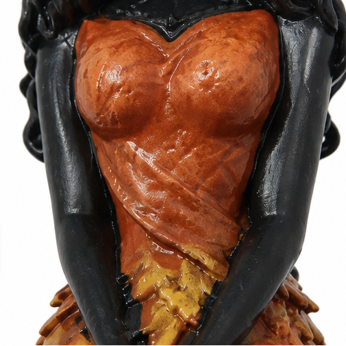 SPELLFERN – Leaf Witch Figurine for Mystical Halloween Charm