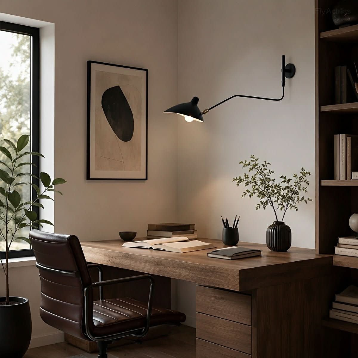 Lampada da parete FLEXARM con braccio orientabile regolabile per un'illuminazione flessibile