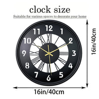 Ironvale Silent Round Iron Wall Clock