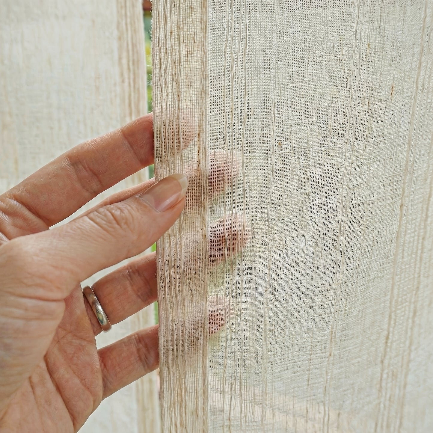 BAMVISTA – Faux Linen Outdoor Sheer Curtains for Privacy and Boho Patio Styling