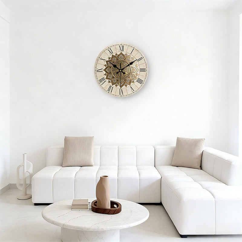 ROMEWICK Retro Roman Wooden Wall Clock