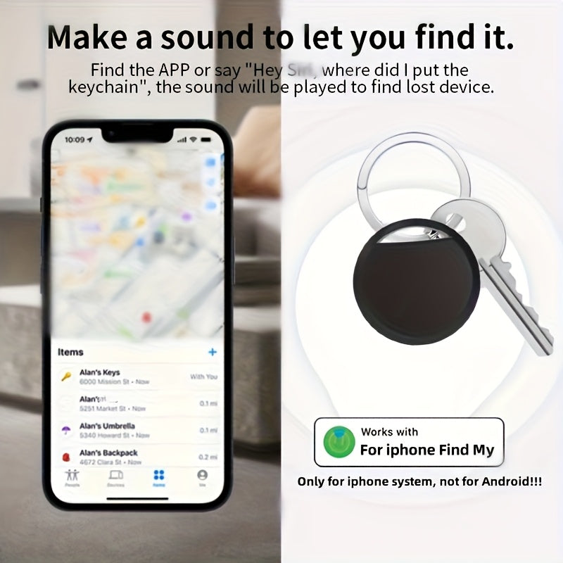 RSH TRACK4 – 4-Pack Smart Item Finder for Keys, Wallets & Luggage