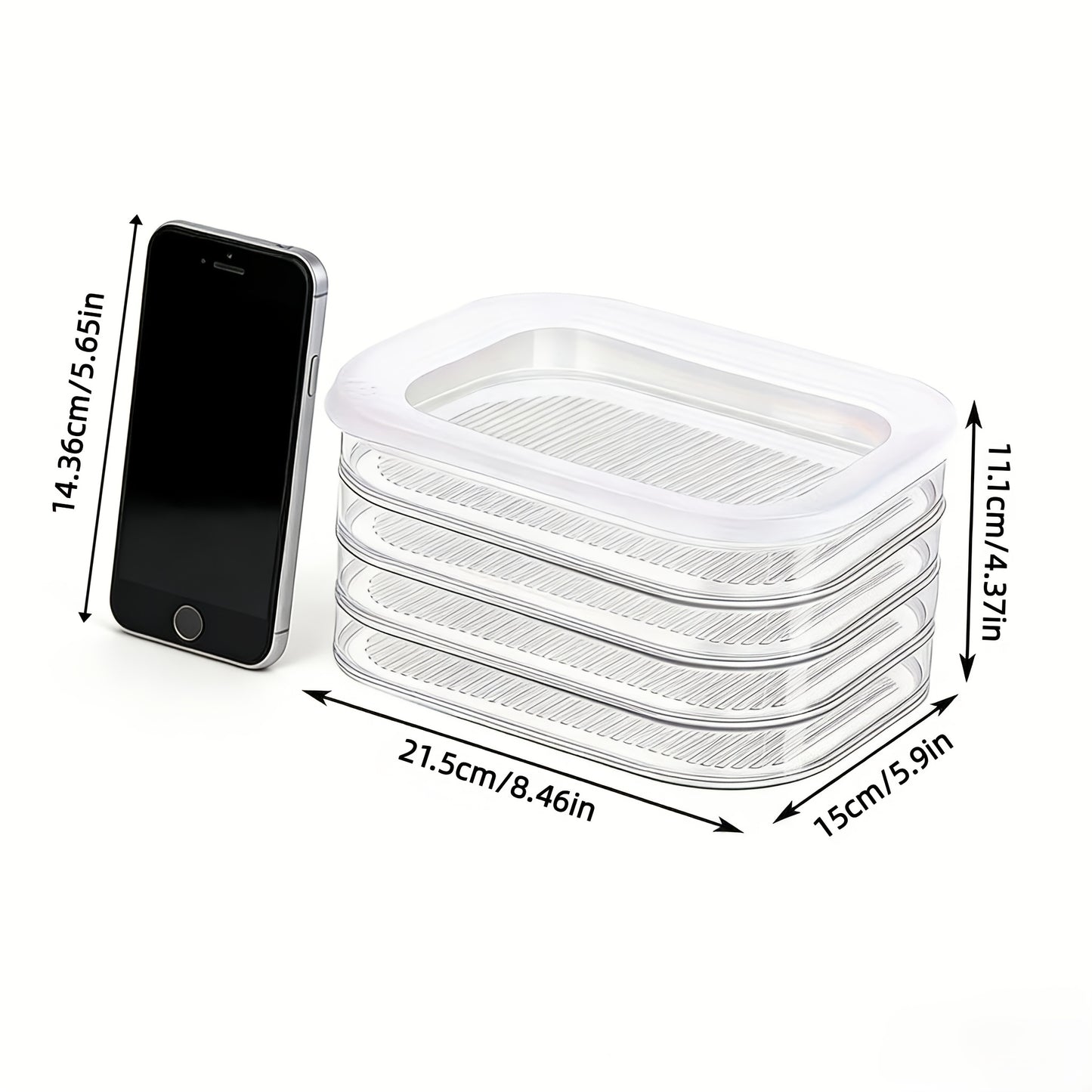 STACKNEST – Stackable Food Storage Containers for Refrigerator and Freezer Organization