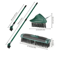 BRUSHORA – 3-in-1 Telescopic Wire Weeding Brush for Patio & Garden Cleaning