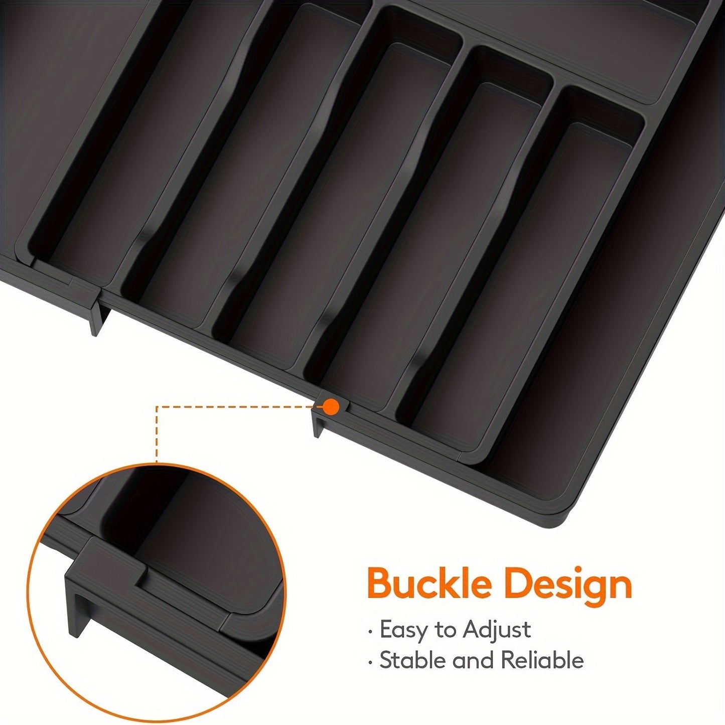 FLEXITRAY – Expandable Utensil Organizer for Kitchen Drawers