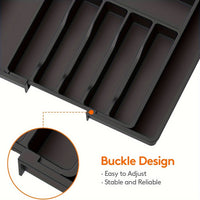 FLEXITRAY – Expandable Utensil Organizer for Kitchen Drawers