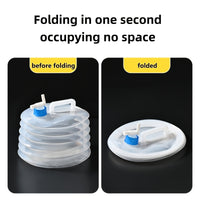 WATERFLOW – Foldable Water Storage Container with Sealed Lid for Camping