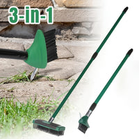BRUSHORA – 3-in-1 Telescopic Wire Weeding Brush for Patio & Garden Cleaning