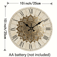 ROMEWICK Retro Roman Wooden Wall Clock