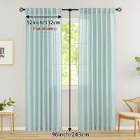 LINVIA – Flax Linen Sheer Curtains for Soft Light Filtering and Privacy Drapery