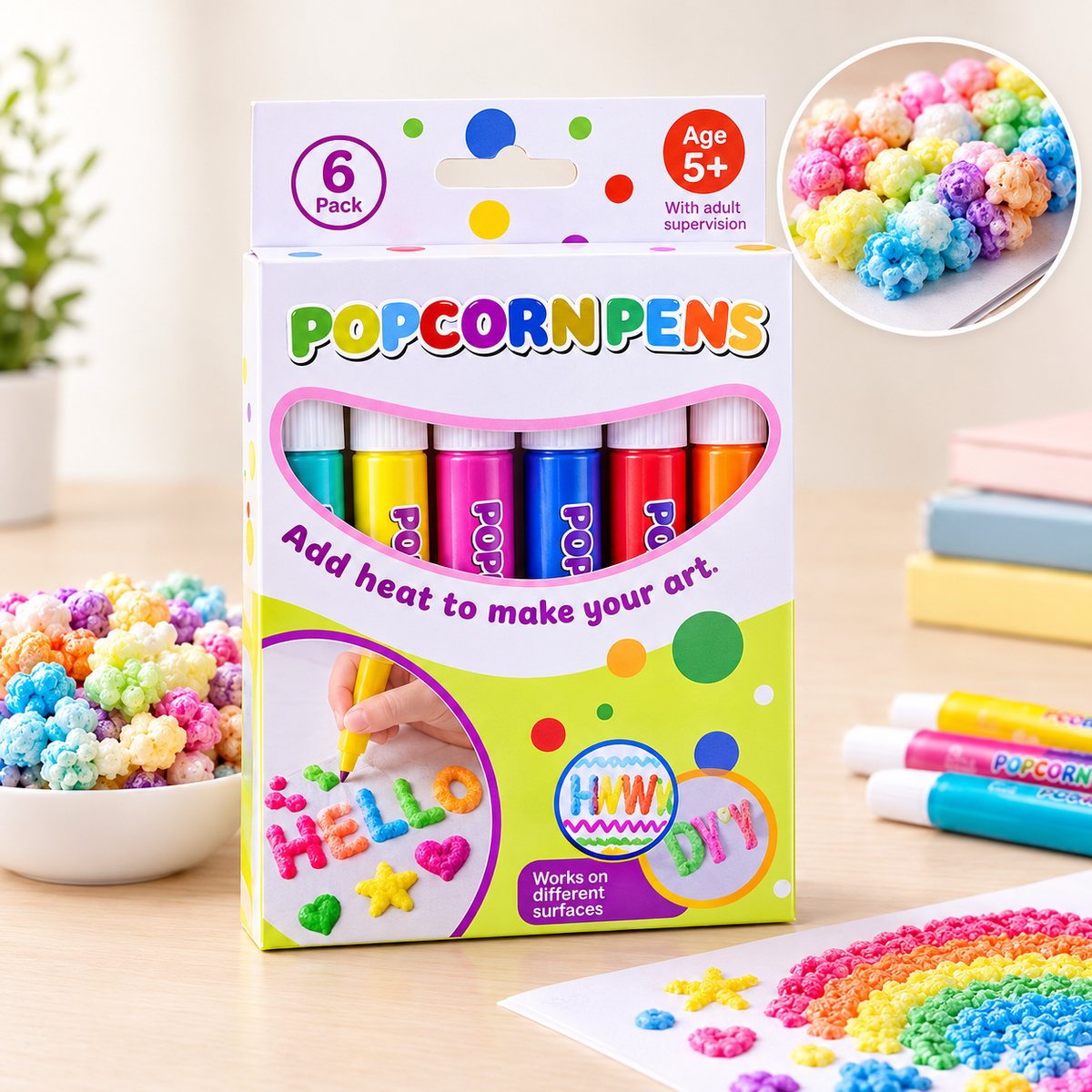 INKPUFF – 3D Puff Pens Set for Fun 3D Art Projects