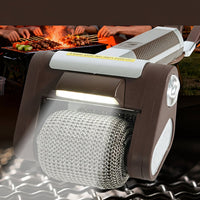 GRATECHARGE – Electric BBQ Brush with Stainless Cleaning Roller