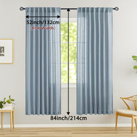 LINVIA – Flax Linen Sheer Curtains for Soft Light Filtering and Privacy Drapery