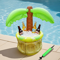 ISLECHILL – Inflatable Coconut Tree Beer Cooler for Tropical Parties and Beverage Cooling