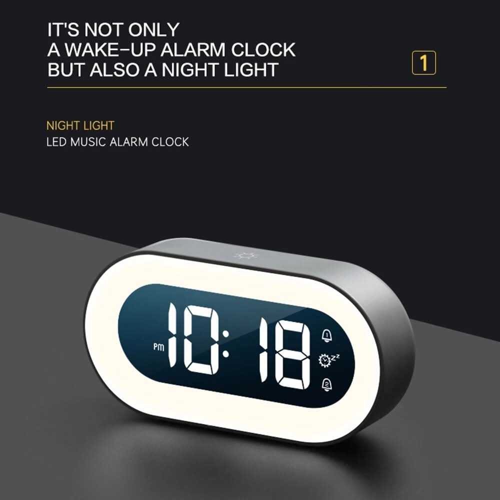 MOONDIAL – Digital Alarm Clock for Serene Nighttime Lighting