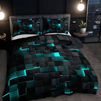 GEOLAVORA – Contemporary Duvet Cover Set for Refined Bedroom Decor