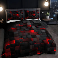 GEOLAVORA – Contemporary Duvet Cover Set for Refined Bedroom Decor