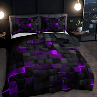 GEOLAVORA – Contemporary Duvet Cover Set for Refined Bedroom Decor