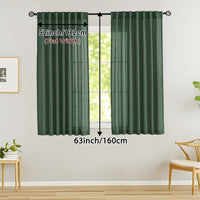 LINVIA – Flax Linen Sheer Curtains for Soft Light Filtering and Privacy Drapery