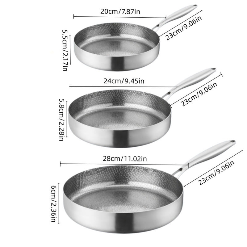 SEARFLOW – Stainless Steel Non-Stick Pan for Daily Meal Prep