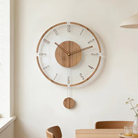 Clearwood Modern Swing Silent Wall Clock