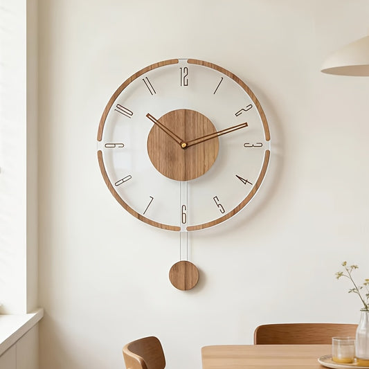 Clearwood Modern Swing Silent Wall Clock