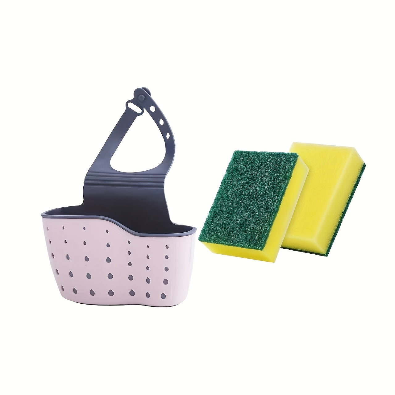 SINKORGANIX – Adjustable Sink Storage Tray with Sponges Set