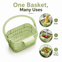 COLLADOCK – Retractable Hanging Colander for Tidy Sink-Side Organization
