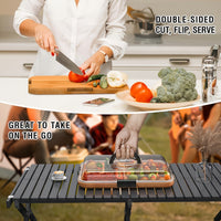 BAMBOX – Bamboo Divided Snack Tray with Lid for Organized Serving and Portable Food Storage