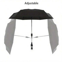 SHADEFLOW – Portable Beach Chair Umbrella with 360° Adjustable Rotation