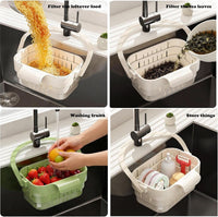 COLLADOCK – Retractable Hanging Colander for Tidy Sink-Side Organization