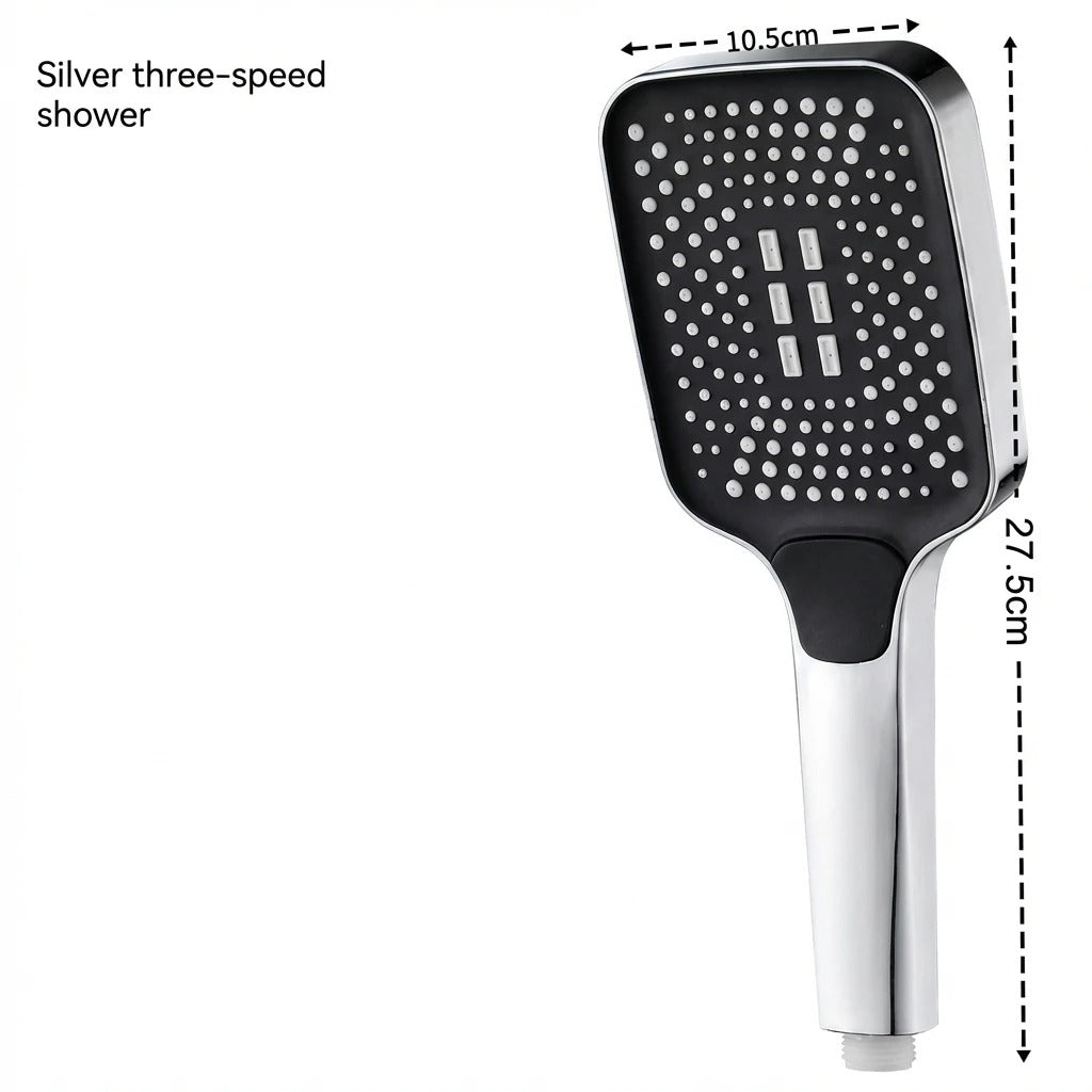 AQUASQUARE – High Pressure 3 Mode Rainfall Shower Head