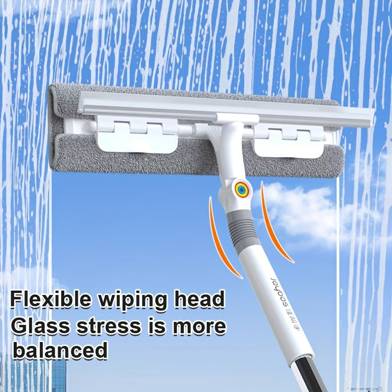 AQUASWIPE – 360° Rotating Glass Squeegee with Long Handle