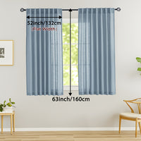LINVIA – Flax Linen Sheer Curtains for Soft Light Filtering and Privacy Drapery