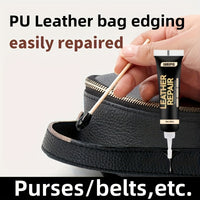LEATHERLIVA – Black PU Leather Edge Filler Repair Cream