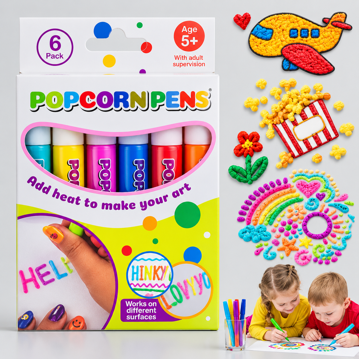 INKPUFF – 3D Puff Pens Set for Fun 3D Art Projects