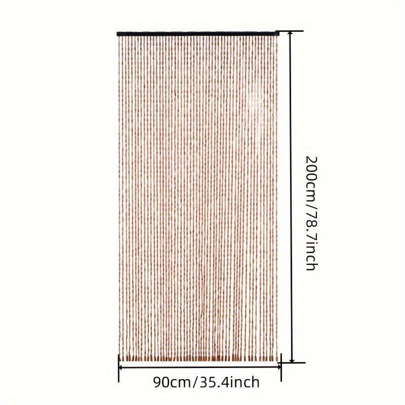 BEADFLOW – Decorative Bamboo Curtain for Windows, Cabinets & Aisles