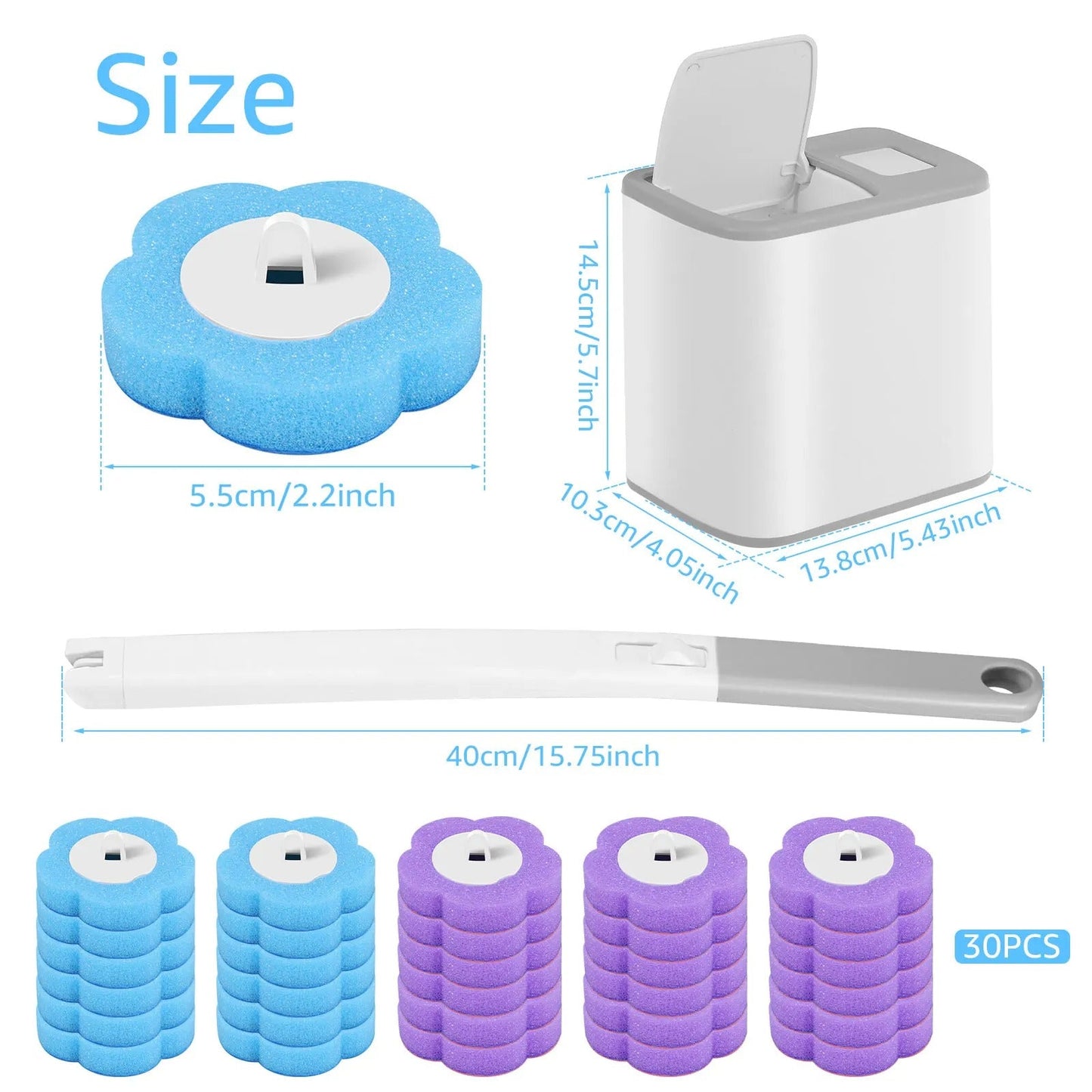HYGIENIXPRO – Disposable Toilet Brush Cleaning Kit